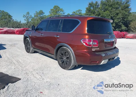 2017 Nissan Armada Platinum из США, поврежденный, VIN JN8AY2ND9H9003947